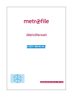 USER MANUAL - Metrofilerweb