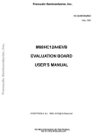 m68hc12a4evb evaluation board user`s manual