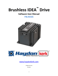 IDEA DRIVE: USER`S MANUAL - Haydon Kerk Motion Solutions