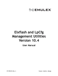 Elxflash and LpCfg Management Utilities Version 10.4