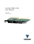 Verilink HDM 2180 User Manual