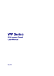WP Series Wall-mount Panel User Manual