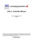 LAX Jr. Controller Manual