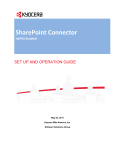 User Manual SharePoint Connector