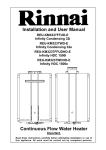 Rinnai HDC1500e Installation Manual in PDF format