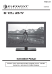 32 720p LED TV Instruction Manual