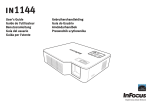 InFocus-IN1144-UserGuide Detailed operating manual