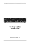 Tracking Toolbox User Manual
