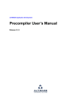 Precompiler User`s Manual - ALTIBASE Customer Support