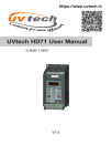 UVtech HD71 User Manual