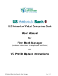User Manual Firm Bank Manager VE Profile Update Instructions