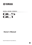 QL5/QL1 Owner`s Manual