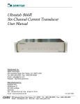 Ultrastab 866R Six-Channel Current Transducer User Manual