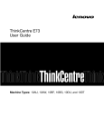 ThinkCentre E73 User Guide