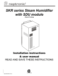 SKR series Steam Humidifier with SDU module