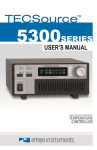 5300 Series TECSource User`s Manual
