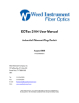 EOTec 2104 User Manual