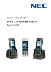 DECT G266 and G566 Handsets