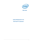 System Administration for the Intel® Xeon Phi™ Coprocessor