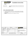 Installation Instruction for MT33XX RAM