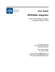 RPG2SQL Integrator - RJS Support Center