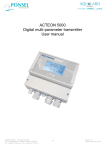 ACTEON 5000 Digital multi-parameter transmitter User manual