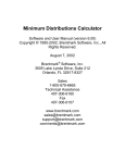 Minimum Distributions Calculator
