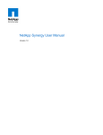 NetApp Synergy User Manual - NetApp Synergy