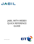 jabil with webex quick reference guide