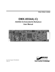 DMX-8554A(-C) AES/EBU De-Embedder/De