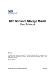 NTP Software Storage M&A® User Manual