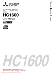 Mitsubishi HC1600 User Guide Manual