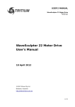 WaveSculptor 22 Motor Drive User`s Manual 18 April 2012