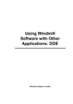 Windmill and DDE - Windmill Software