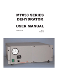 MT050 Series Dehydrator User Manual