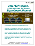 ecoSTEM Village Experiments