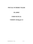 Ranger 2092P user manual