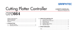 Cutting Plotter Controller USER`S MANUAL