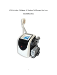 4IN1 Cavitation +Multipolar RF+Cooling Cold Therapy+