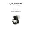 COFFEE MAKER INSTRUCTION MANUAL