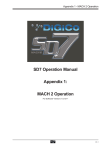 SD7 Operation Manual Appendix 1: MACH 2 Operation