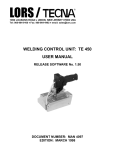 Welding Control Unit TE-450