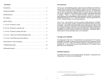 Contents Introduction Storage and Stability Binding Capacity