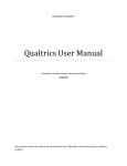 Qualtrics User Manual