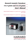 Research Isometric Transducer 0 to 5 grams and 0 to 50 grams