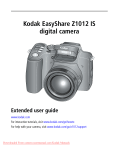 Kodak Z1012 IS User Guide Manual pdf