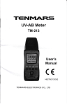 User guide for lux meter TM213 - Measuring instruments in Malaysia