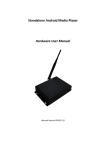 Standalone Android Media Player Hardware User Manual