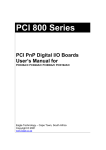 PCI-800 Series Manual