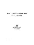 IEEE Computer Society Style Guide